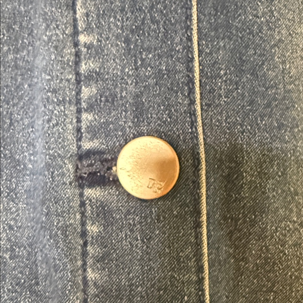 NWT Diane Gilman Blue Denim Jacket with stretch. - Picture 4 of 11